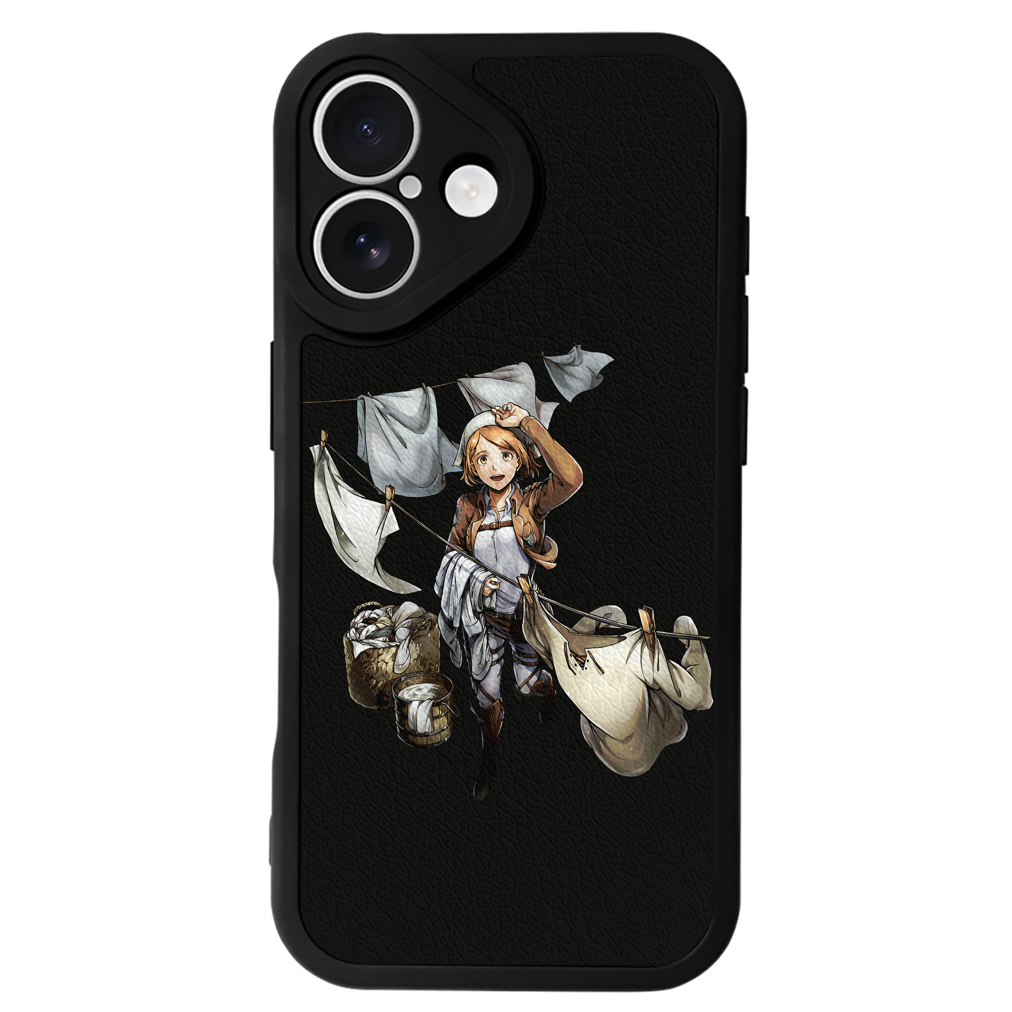 （画像用） 進撃の巨人 ペトラ·ラル Attack on Titan Petra Rall 【iPhone 16シリーズ対応】シリコンスマホケース（レザー調） 材質：シリコン
